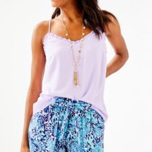 NWT Lilly Pulitzer Dusk Tank Top in Light Lilac Verbena